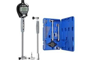 ALLmeter Digital Bore Gauge Kit 0.7-6" | 0.0005" High Accuracy, 23 Anvils & Case | for Engine Cylinder, Bearing, Hydraulic Cylinder Measurement