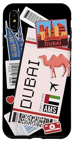iPhone XS Max Dubai UAE Boarding Plane Airplane Ticket Travel Case