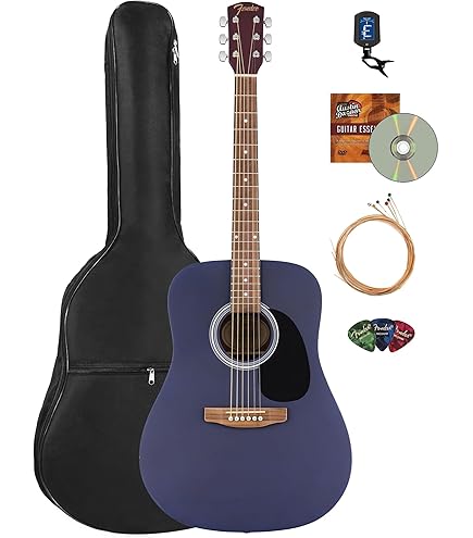 Amazon.com: Fender FA Series Dreadnought Acoustic Guitar - Saphire
