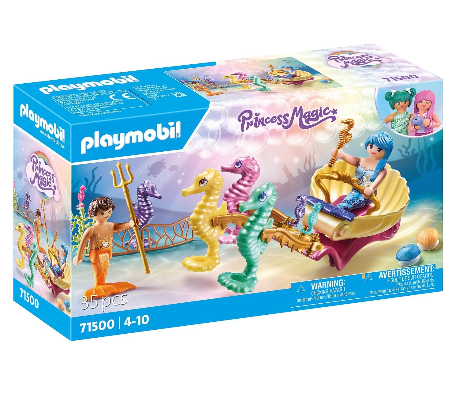 Playmobil Mermaid with Seahorse Carriage — image 1