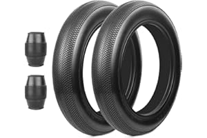 BALINGE E Bike 20/26x4.0 Fat tire 20 x 4 Fat tire 20x4 Bike tire 1 Pack Heavy Duty High-Performance Wear-Resistant E-Bike Mountain Snow Bike Tire ，Fat Bike Tires，Brown Wall/White Wall/Black