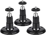 Shappy 3 Pack Security Wall Mount Indoor and Outdoor Mount Bracket Adjustable for Arlo, Arlo Pro, Arlo Cam and Other Compatible Models (Black)