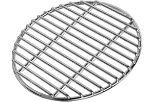Grill Grates Replacement 16 Inch Stainless Steel Thickened Round Grill Grate Baking Tray for Camping, Picnic, Garden Outdoor_