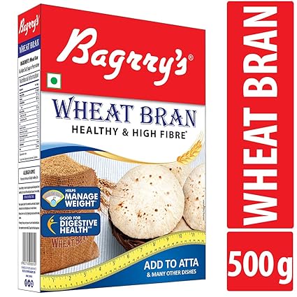 Bagrrys Wheat Bran Healthy & High Fibre Box, 500g