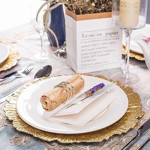 Gold Reef Charger Charger Plates Set Of MAONAME Round 13