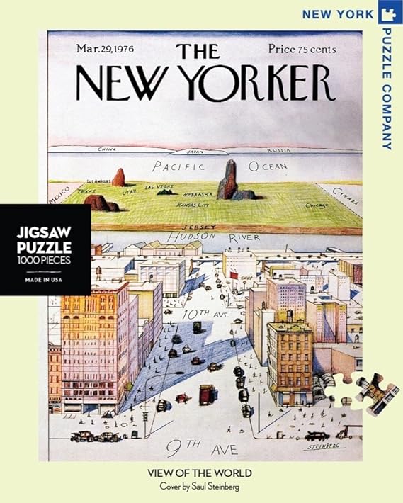New York Puzzle Company New Yorker View of The World