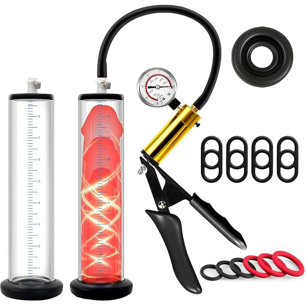 Vacuum Pump Power Pump – Penile Enlarger In Red Or Black, 7th Power, By Pipedream PumpWorx