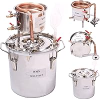 DIY 2 Gal 10 Liters Copper Alcohol Moonshine Stills Ethanol Still Spirits Boiler Water Distiller