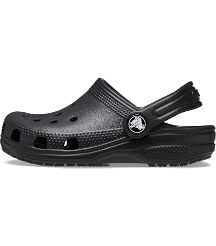 CROCS Kids Black Slip-On Clog with Heel Strap Amazon.com | Crocs Kids Off Court Clogs for Toddlers  main image 2