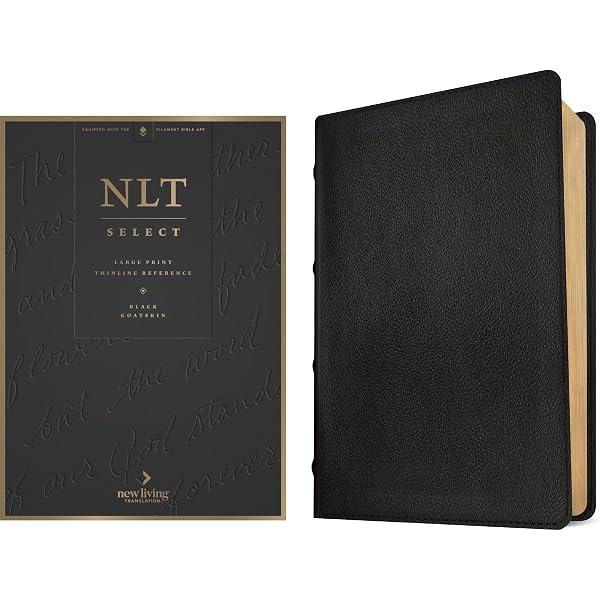 NLT Select Large Print Thinline Reference Bible, Filament Enabled