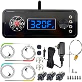 WiFi Controller Combo Set Replacement for Masterbuilt Gravity Series 560/800/1050 Digital Charcoal Grill - Full Kit with WiFi Control Panel, RTD Probe, 4 Meat Probes, 3 Door Switches &amp; Power Adapter