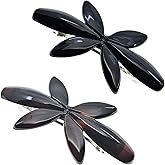 Camila Paris CP2426-CP2875 French Hair Barrette Clip for Girls Flower, Combo, Automatic Clasp Strong Hold Grip Hair Clips for Women, No Slip and Durable Styling Girls Hair Accessories, Made in France