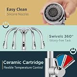 FORIOUS Kitchen Sink Taps Mixer with Pull Out Spray Chrome UKKF23CH view 4