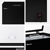 Fridgemaster MCF142EB 142L Freezer Black 4 Star Winter Guard LED view 4