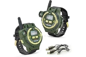 GANTAN Rechargeable Walkie Talkie for Kids Two-Way Radio Walky Talky with Flashlight Children Outdoor Game Interphone Toy Game and Gifts for Boy and Girl Age 3 to 13 Years Old (2)