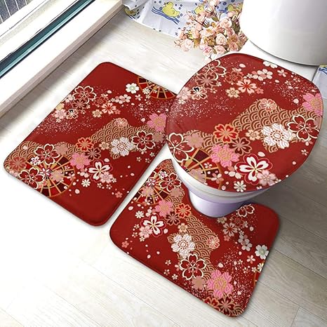 Amazon トイレマット フタカバー 足元マット フロアマット バスマット 玄関マット カーペット お風呂マット 桜柄 和風 足ふきマット マット ふわふわ 滑り止め 速乾 抗菌 防臭 シンプル モダン 洗える トイレ3点セット トイレマット タンクカバー ホーム キッチン Amazon トイレマット フタカバー 足元マット フロアマット バスマット 玄関マット カーペット お風呂マット 桜柄 和風 足ふきマット マット ふわふわ 滑り止め 速乾 抗菌 防臭 シンプル モダン 洗える トイレ3点セット トイレマット タンクカバー ホーム キッチン