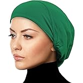 Middle Eastern Mall Women's Snood Cap Cotton Beanie Hair Wrap Chemo Undercap Easy Bonnet Hat