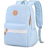 mygreen Waterproof School Backpack for Teen Girls & Boys, Lightweight 15.6 Inch Laptop Bag, Trendy 2024 Ergonomic Bookbag for High School, College, and Travel Blue