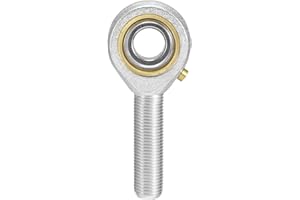 uxcell POSB7 Rod End Bearing 7/16-inch Bore Pre-Lubricated Bearing 7/16-20 Male Thread Left Hand