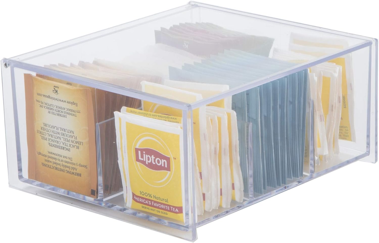 caja de almacenamiento de té de madera con 9 compartimentos contenedor