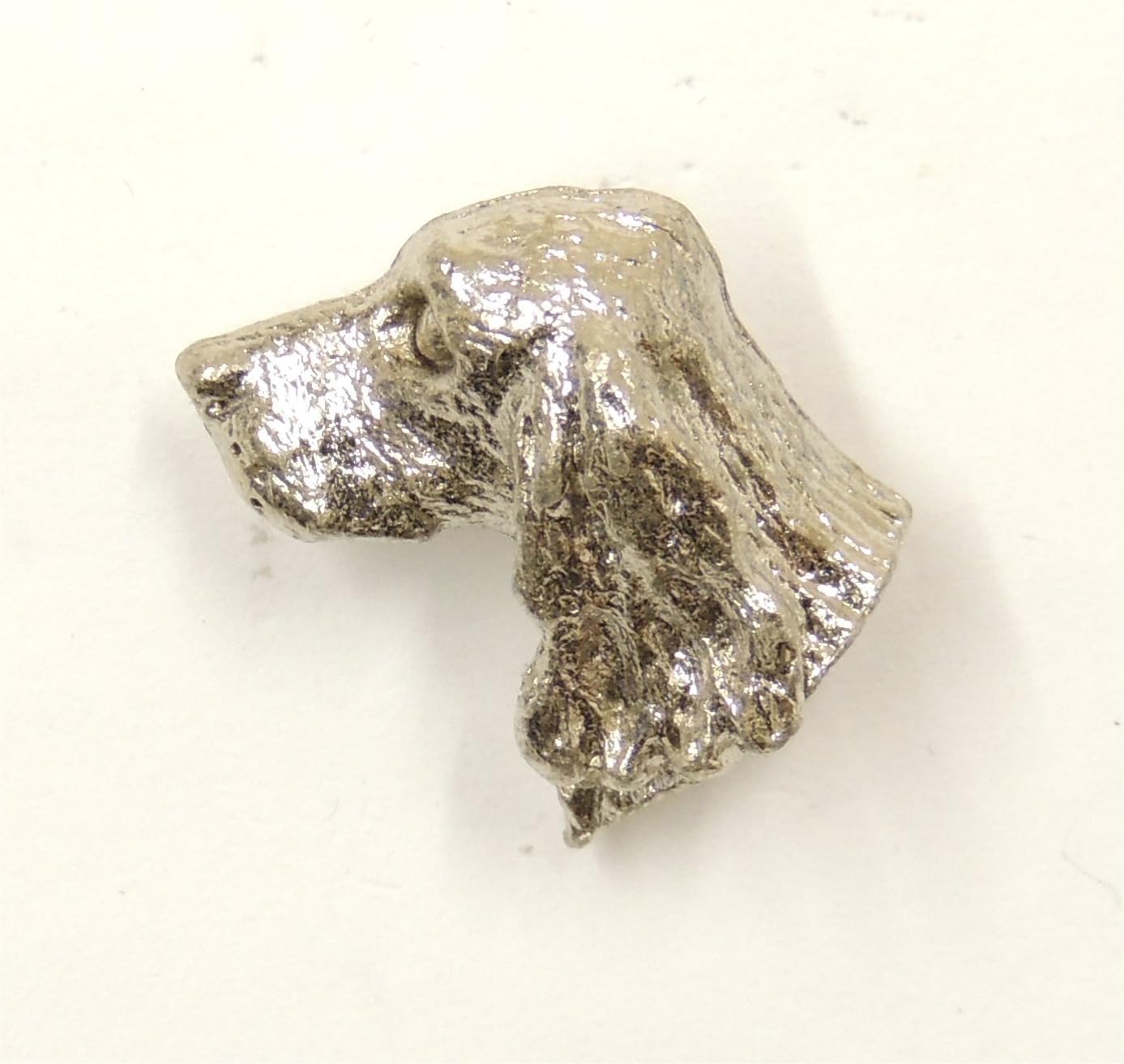 Cocker Spaniel Lapel Pin Brooch Silver Finish