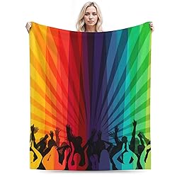 LGBT Blanket Gay Pride Throw Rainbow LGBT Colorful