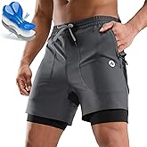 Nepest Mens Mountain Bike Shorts 3D Padded MTB Shorts Bicycle Biking Biker Baggy Cycling Shorts with Zipper Pockets