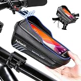 Faireach Bike Frame Bag Waterproof Phone Holder with Quick Release 6.8" view 1