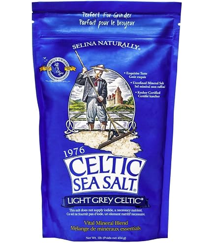 French Celtic Sea Salt – Organic Coarse Grey Salt, 7 Oz (Branded)