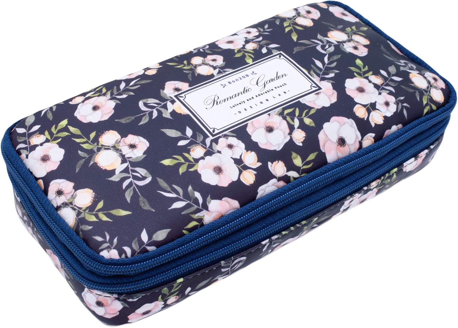 Twinkle Club Big Capacity Pencil Pen Case Bag Pouch Holder for Middle High School College Office Girl Storage Cyan