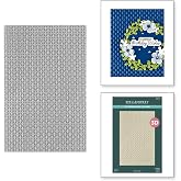 Spellbinders E3D-139 Linen 3D Embossing Folder from The Texture &amp; Foliage Collection by Suzanne Hue