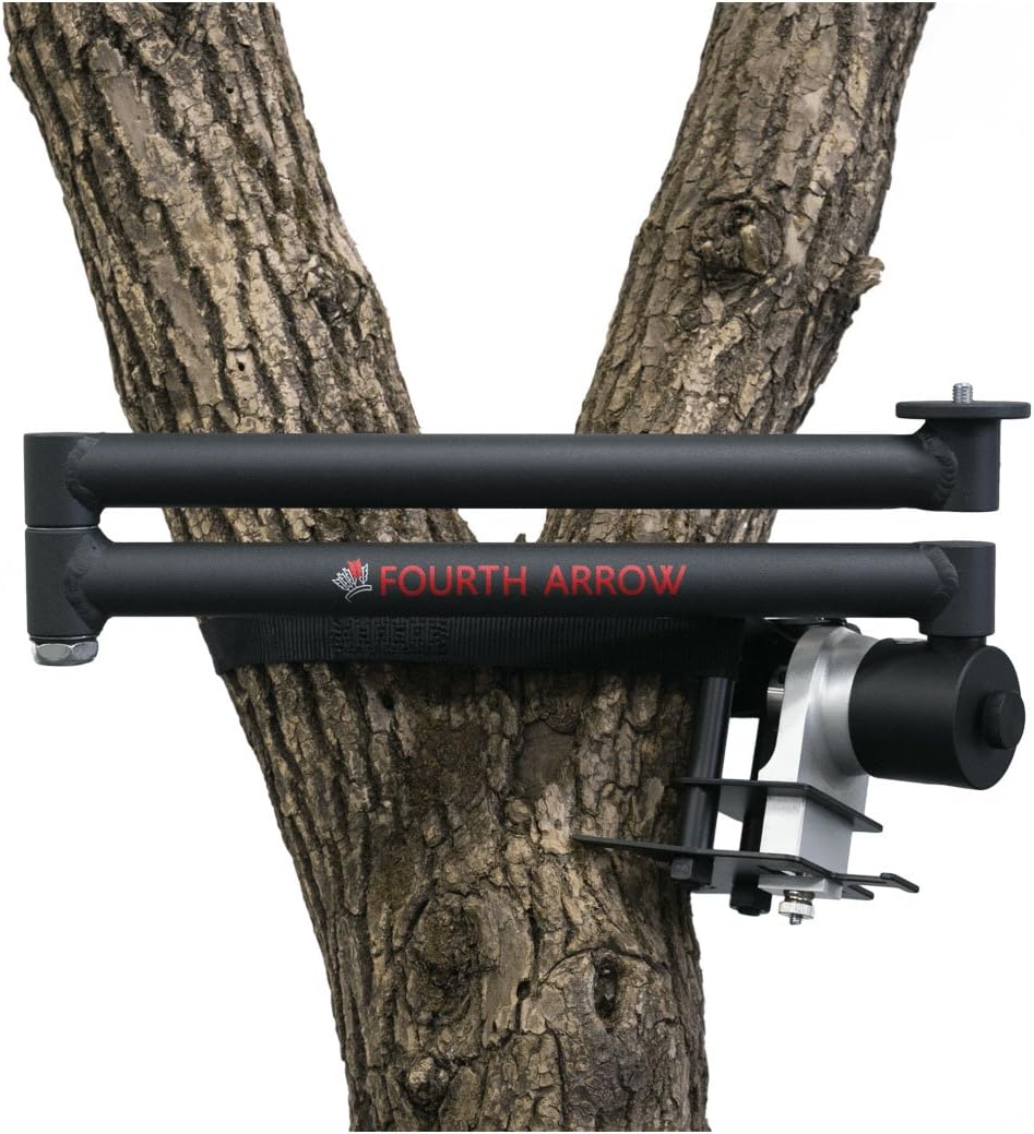 Fourth Arrow Camera Arm for Filming Hunts - Camera Arms Built for The Hunter That Films- Lightweight Durable and Versatile - Easy to Use - Wide Range of Motion