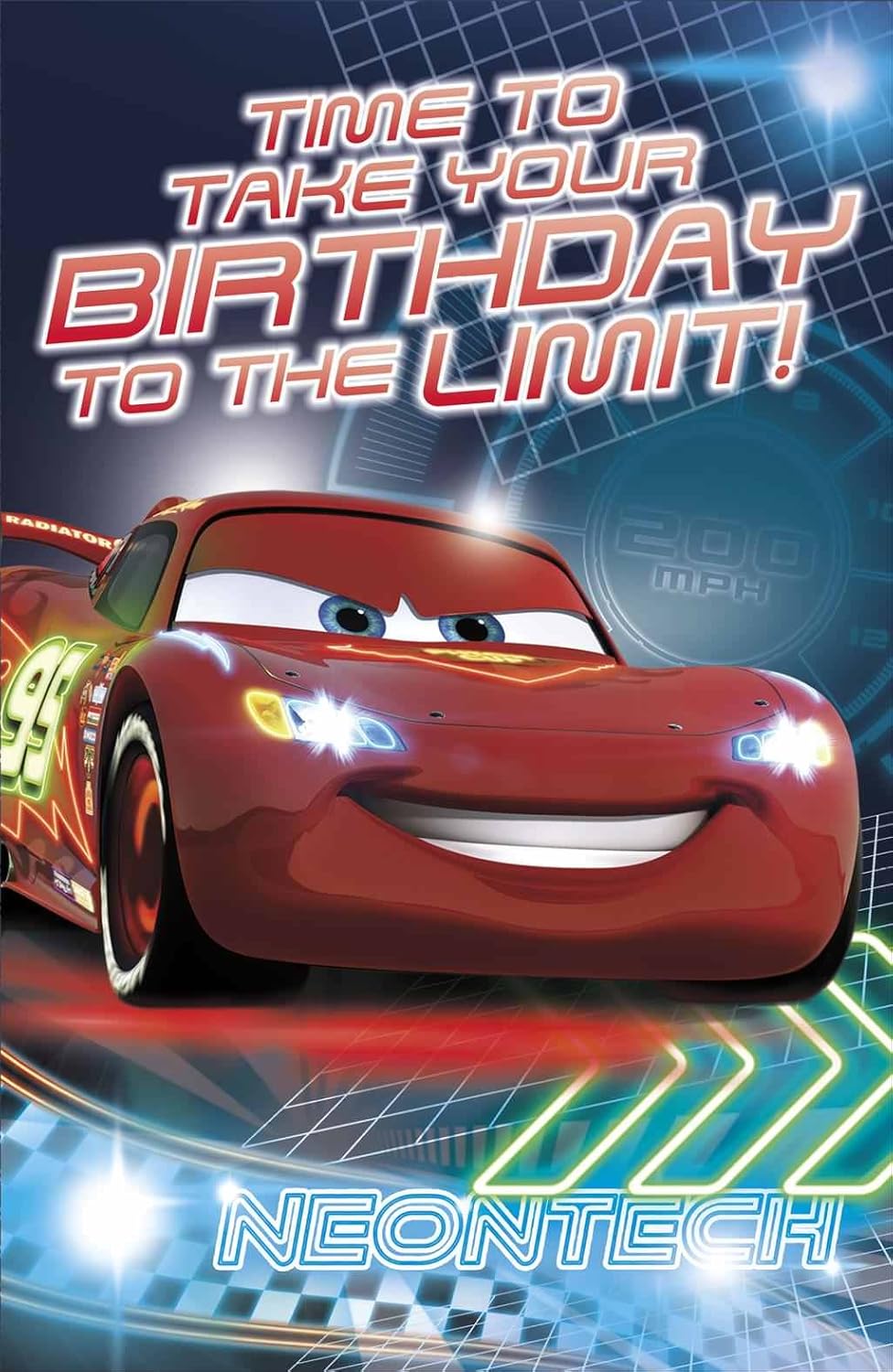 Disney Pixar Cars Birthday Card 