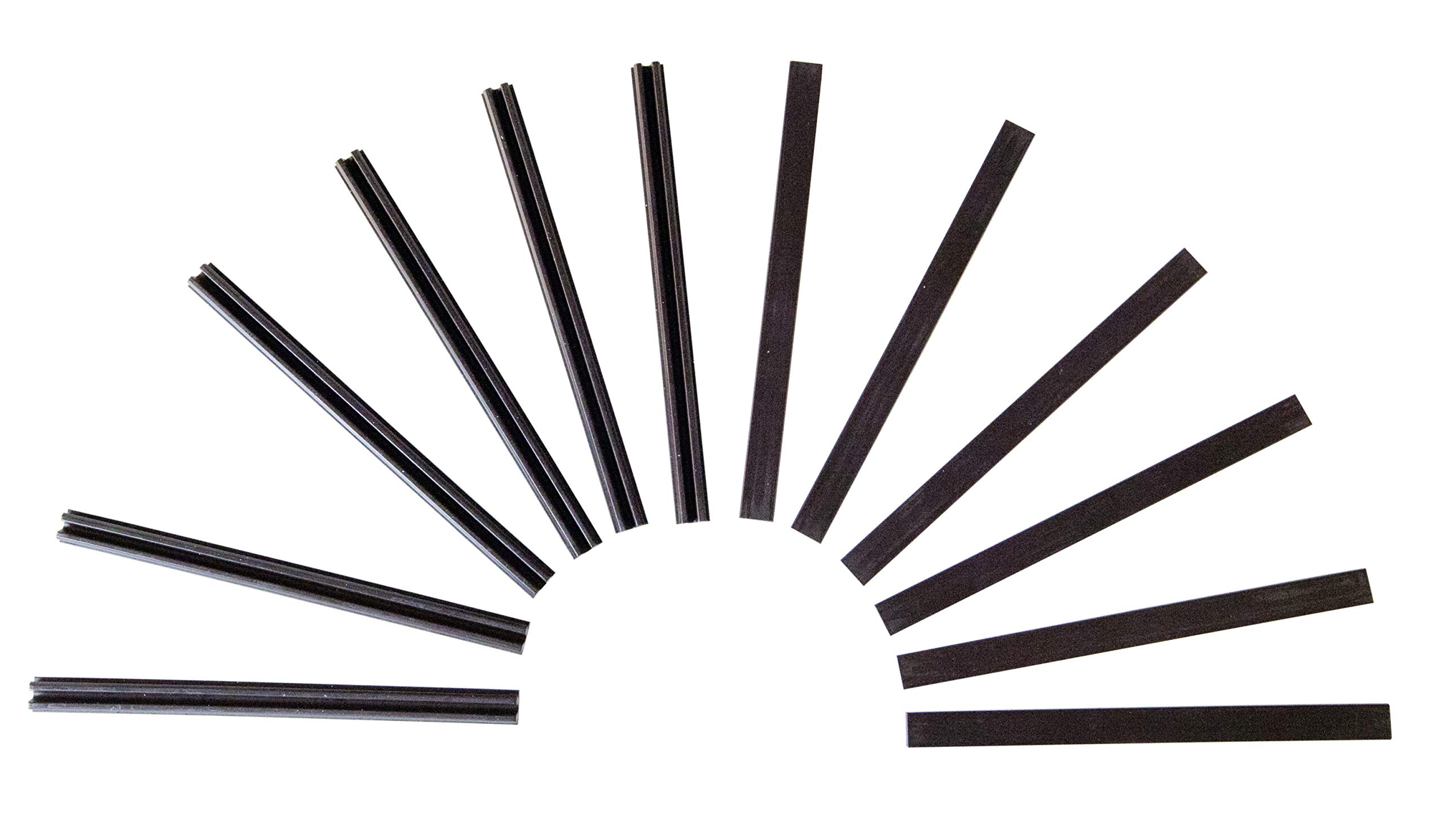 Windhager Magnetic Profile Magnetic Door Closer, Magnetic Strip, Accessories for Insect Protection Doors, Fly Screen Doors, 6 Sets, Anthracite, 10 x 0.8 cm, 03533