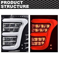 CROSSDESIGN LED Tail Lights Brake Light w/Wiring