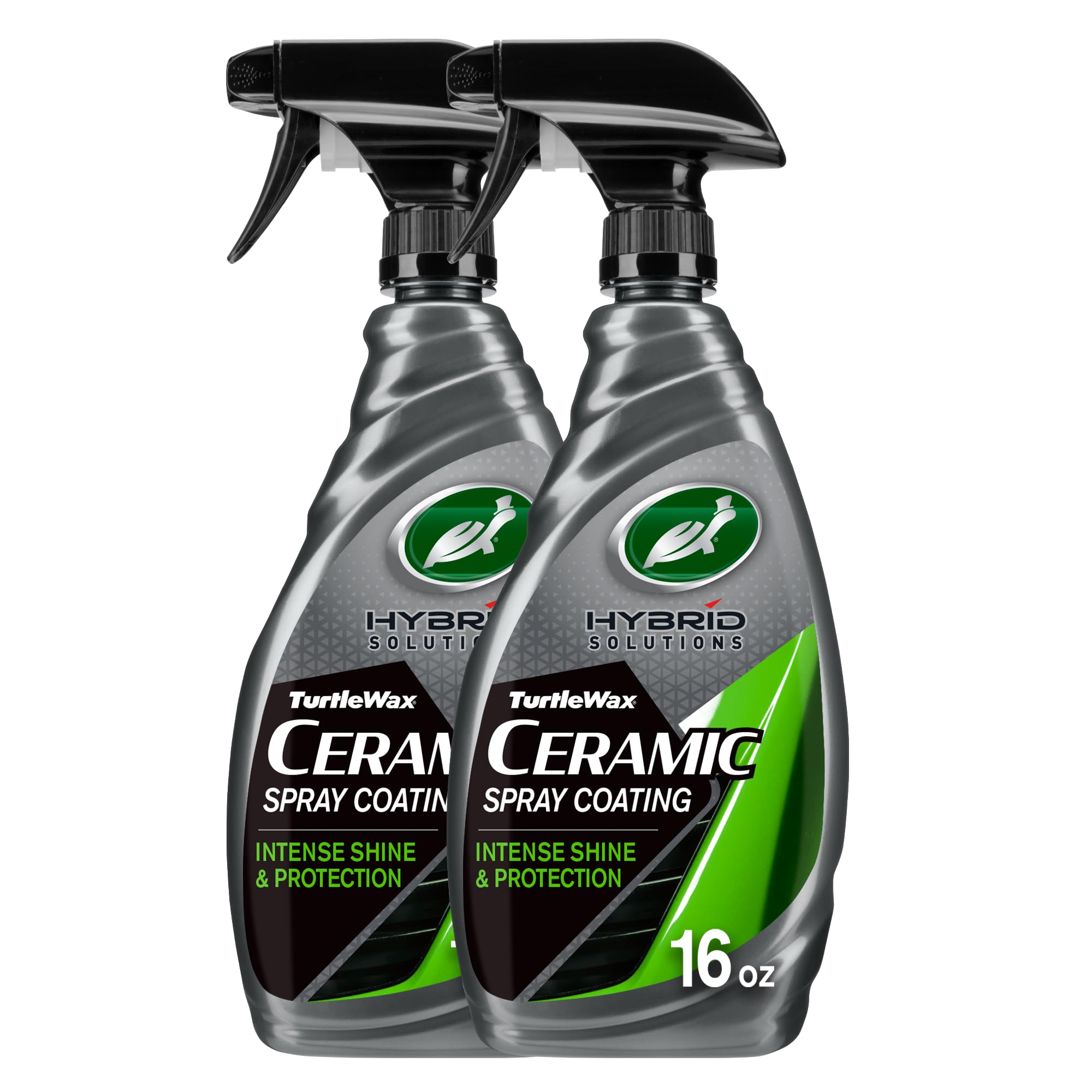 Turtle Wax Hybrid Solutions Ceramic Spray Coating, High Shine Car Wax, Offers Durable Paint Protection, Extreme Water Beading Action, Safe for Glass, Wheels, Trim and More, 16 oz (Pack of 2)