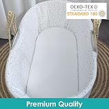 Clair de Lune Moses Basket Mattress Protector 74 x 28 cm view 6