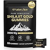 O NATURE . ZIRAN Shilajit Gummies for Men & Women - Shilajit Gold Gummies Rich in Ashwagandha, Gokshura with 85+ Minerals, Authentic Flavor, 100% Natural, 80 Gummies
