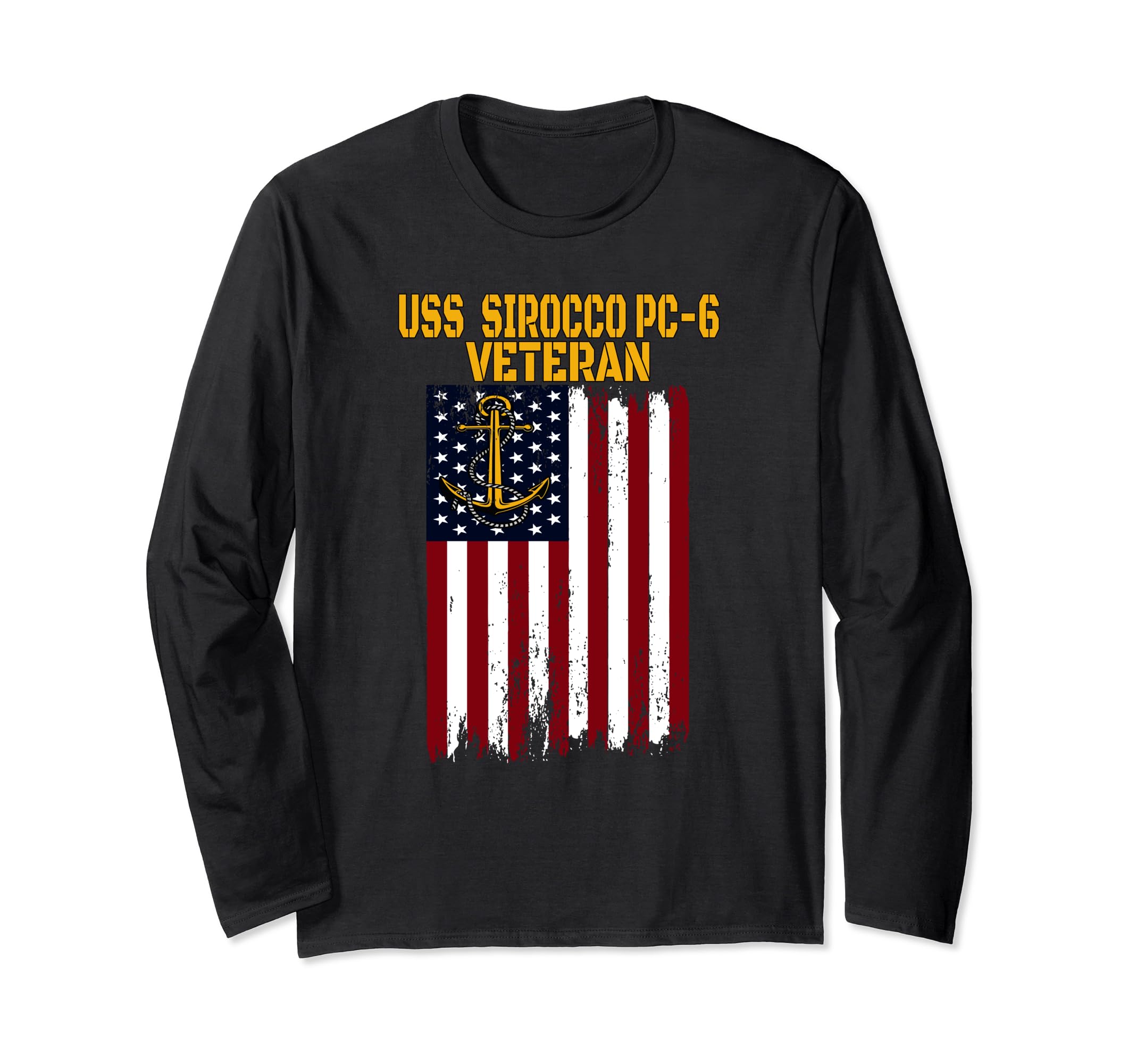Photo 1 of USS Sirocco PC-6 Patrol Ship Veterans Day Father's Day Long Sleeve T-Shirt