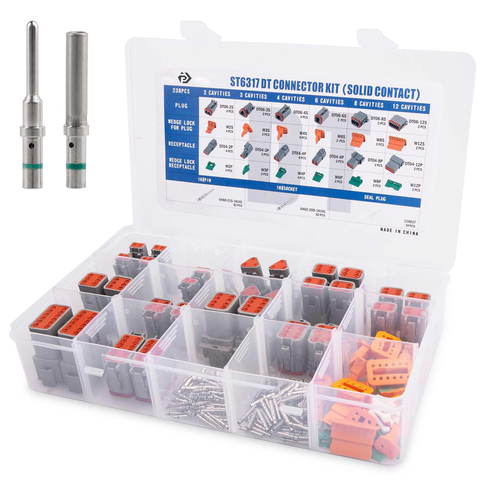 JRready 238PCS DT Connector Waterproofing Kit, 2-12