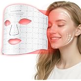 GIHWRRI FDA-Cleared LED Light Therapy Mask, 7-Color Red Light Therapy for Face Anti-Aging, Wrinkle Reduction &amp; Acne, Rechargeable Soft Silicone Home Skincare Device