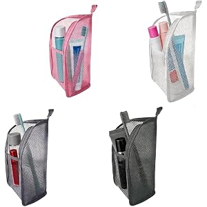 Standing Toiletry Bag, 4 Pack Portable Lightweight Toiletry Bag for Travel, EVA Mesh Large Capacity Waterproof Toiletries Org