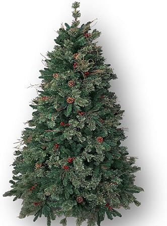 Amazon 超最高級リッチ クリスマスツリー 210cm オリジナル限定30本製造品 The Trees 赤い実と松ぼっくり付 濃密度３種類の枝 ボリューム感 ドイツ ベルギー輸出専用txn18 118 21 R クリスマスツリー おもちゃ