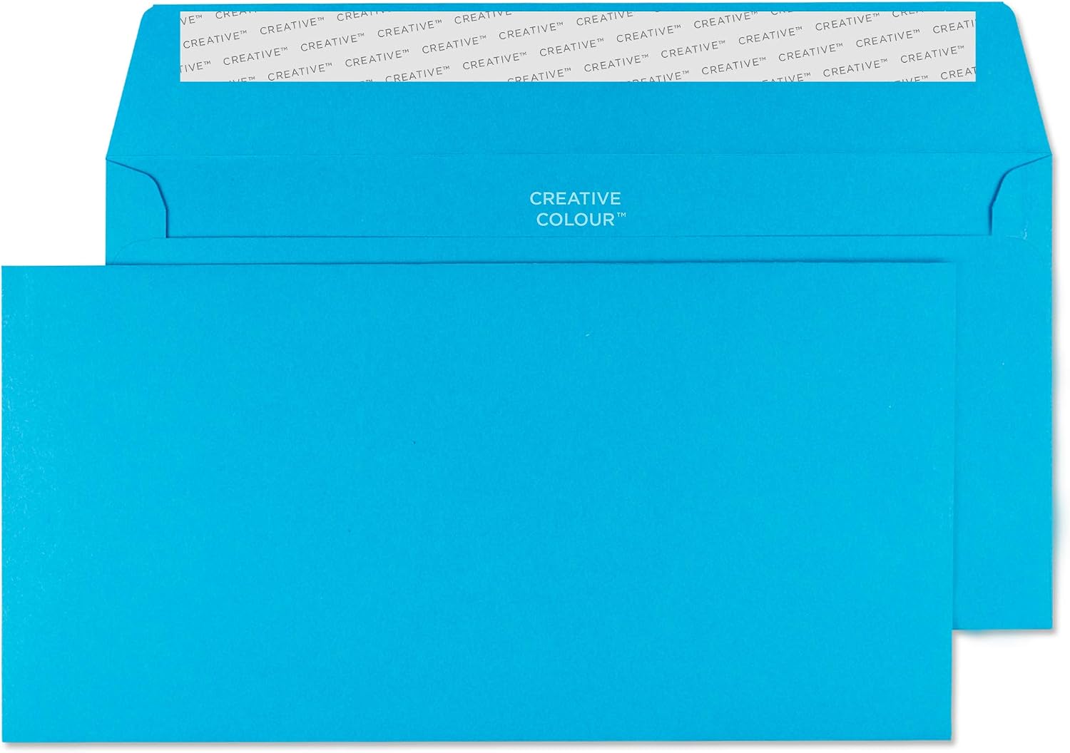 Blake Creative Colour DL+ 114 x 229 mm 120 gsm Peel & Seal Wallet Envelopes (210) Caribbean Blue - Pack of 500
