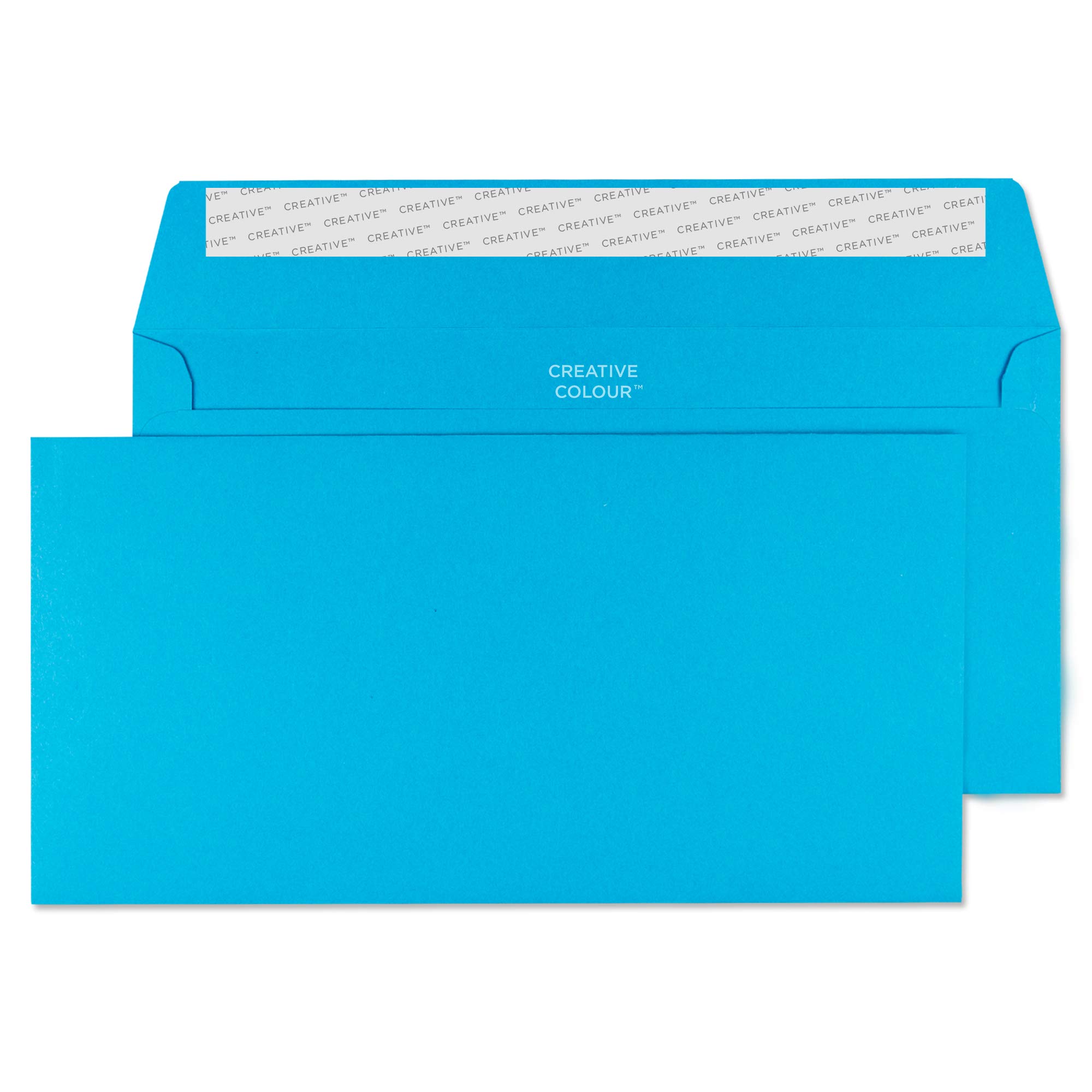 Blake Creative Colour DL+ 114 x 229 mm 120 gsm Peel & Seal Wallet Envelopes (210) Caribbean Blue - Pack of 500 โ image 1