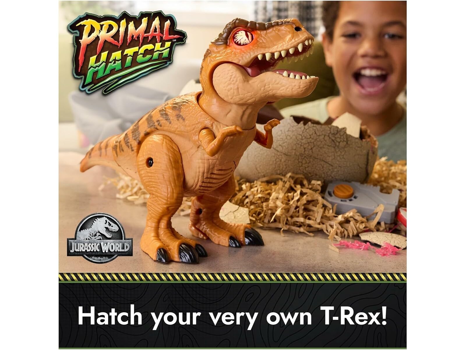 Jurassic World Interactive Toy Dinosaur & Egg, Hatch & Train Your own Baby Dino with 100+ Sounds & Reactions, Kids Toys for Boys & Girls Aged 5 & Up
