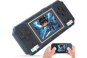 JKV Handheld Game Consoles - 520 Retro Classic Video Games, 1020mAh Rechargeable Battery 2.8" HD Screen, Portable Travel Games Mini Arcade Pocket Player, Support TV, Present for Kids & Adults (Blue)