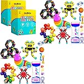 30Pack Fidget Toys Bulk for Adult Kids Age 5-7, 8-12, Sensory Autism Travel Must Have ADHD Autistic Figette Classroom Treasure Prize Box School Must Have Stress Anxiety Easter Basket Stuffers Gifts