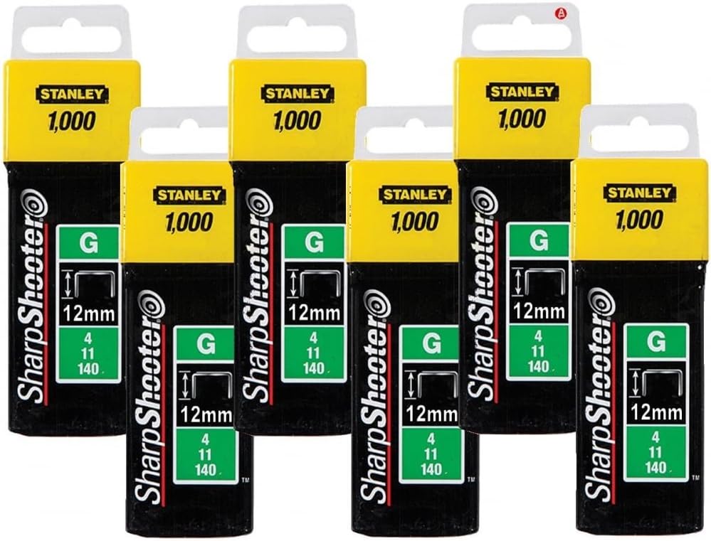 11 or 140 4 Pack of 1000 Heavy Duty 8 mm Stanley Sharp Shooter Staples