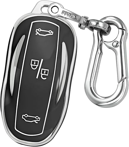 T Sportline Tesla Key Card Holder - Red Leather With Clip For Model 3, Y, S & X, Perfect For Valet & Easy Access - View #6
